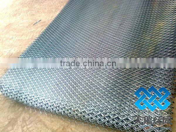 black steel/galvanized/painted expanded metal mesh