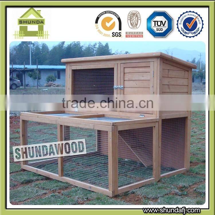 SDR012 Wooden Animal cages rabbit breeding in china