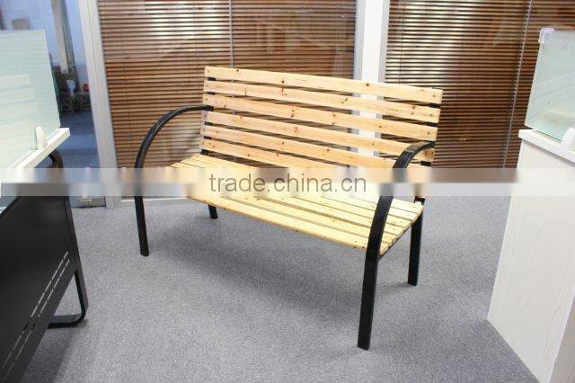 Hot Sale Wooden Bench Cast With Iron