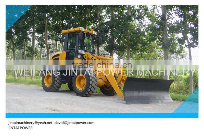 China factory supply 2 TON JT920 wheel loader with CE, 1.0-1.2m3 bucket capacity