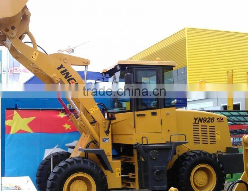 ISO9001 approved SHAN DONG Yineng YN 926 loader Luneng machinery LN YN iso 9001 APPROVED