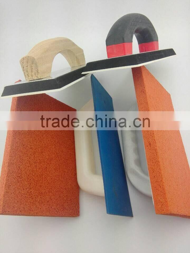 High density orange masonry float with plastic handle sponge plastering trowel plastic pontoon floats