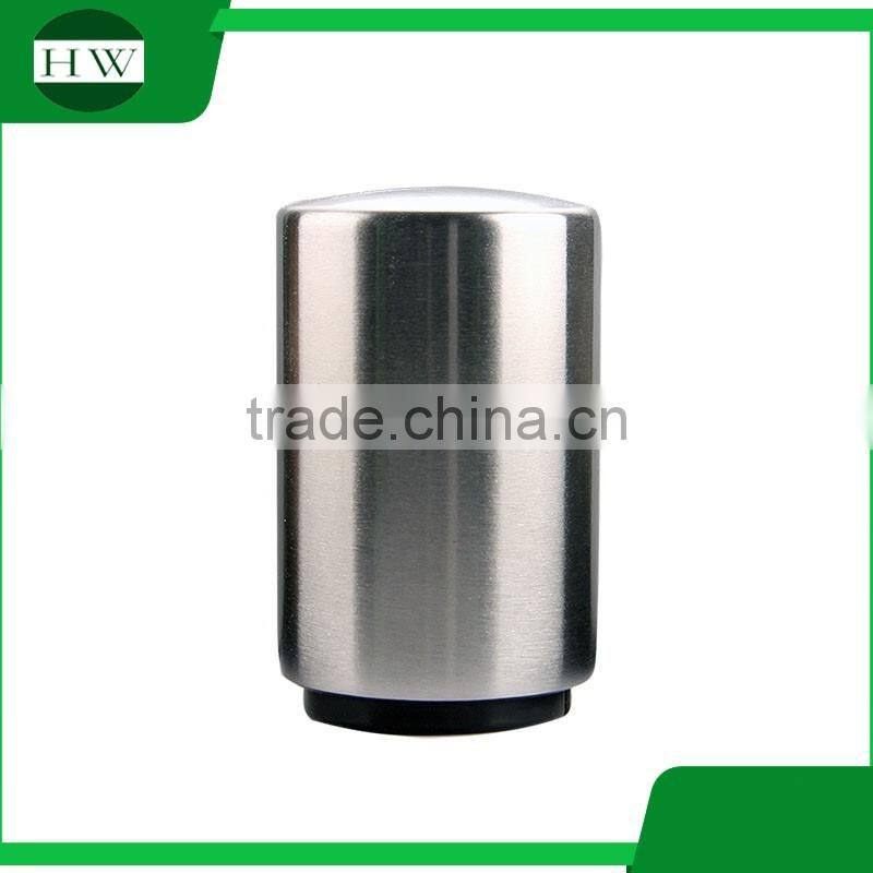 Round Stainless Steel Pressing push down Type Automatic Beer Bottle Opener Beer Lid Opener