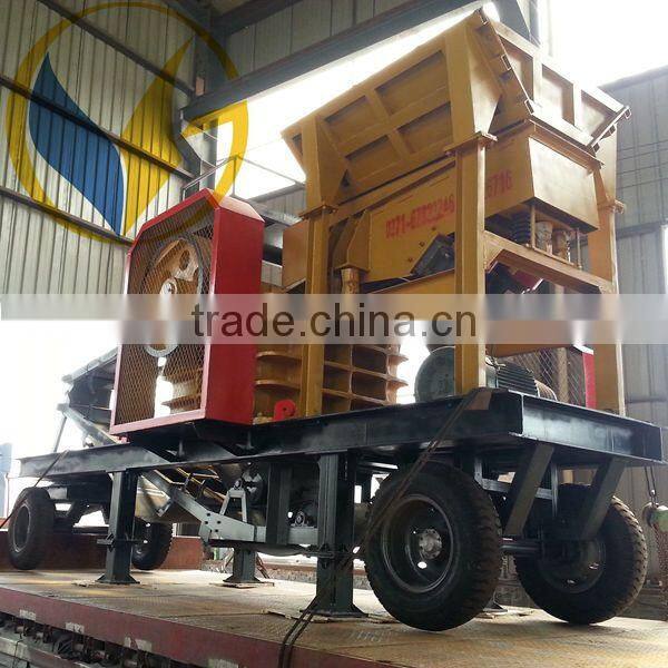 2017 China New year discount mobile crusher and mobile crushing plant