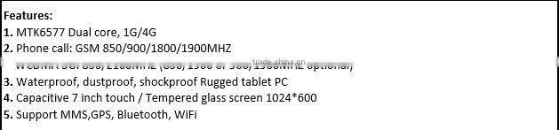 Data collector Tablet PC IGS 770 Android system