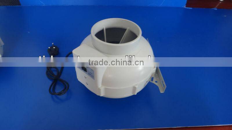 Hydroponic inline centrifugal fan