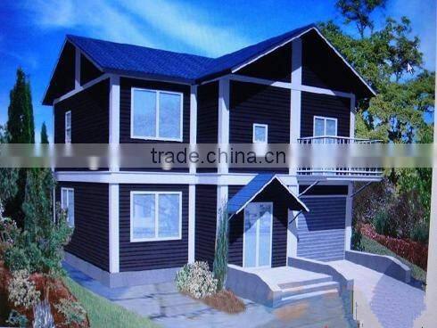 hight quality prefab house/light steel structure villa/luxury prefab steel villa/2015 the latest prefab house