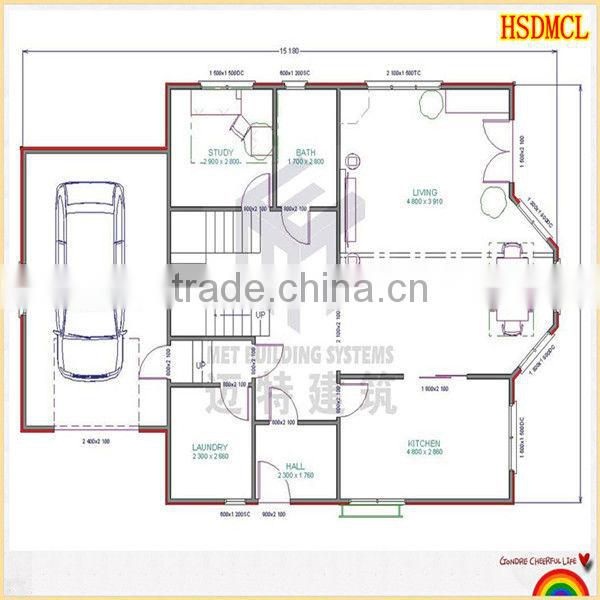 China prefabricated steel structure flat pack living container house