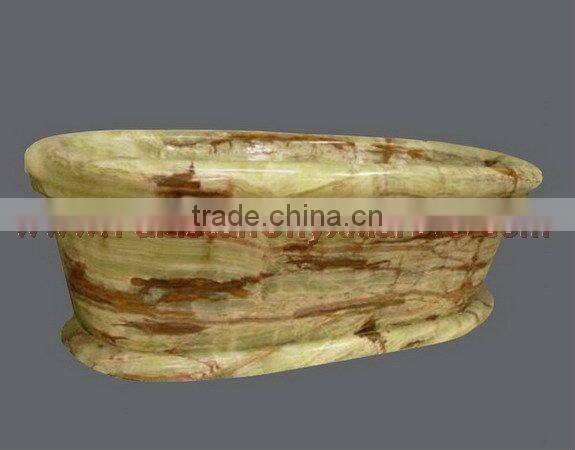 Stone Revolutions Oval Onyx Bathtub