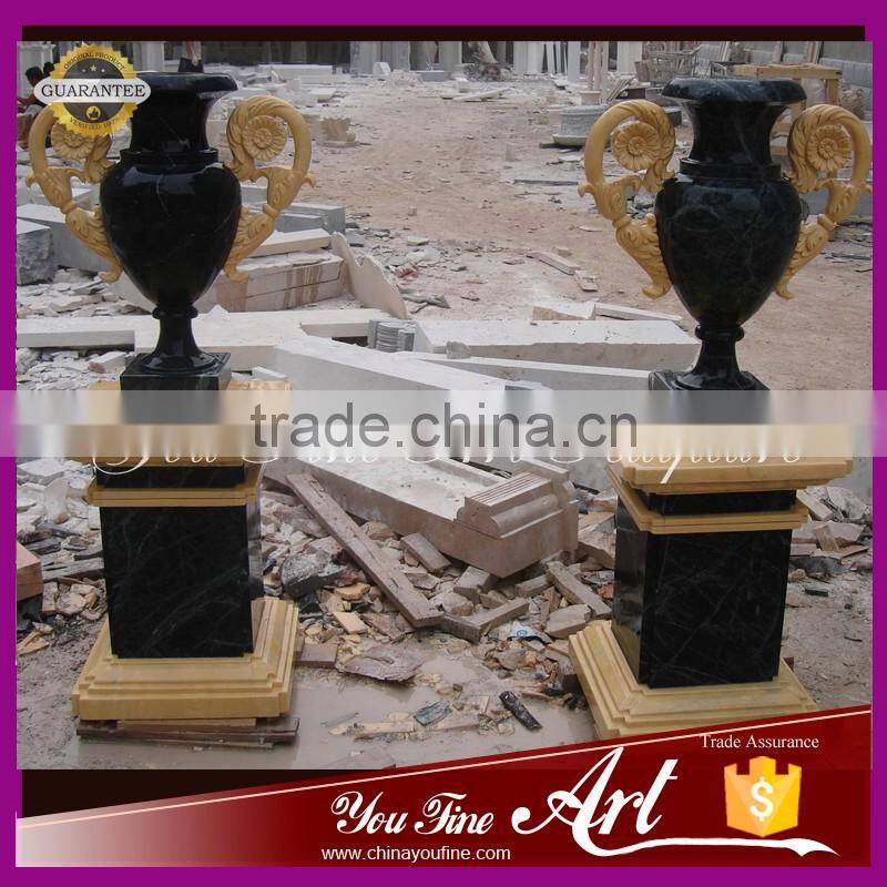 outdoor stone planter decoration