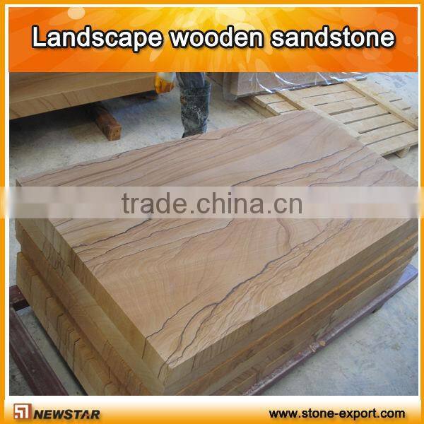 Landscape wooden sandstone slab