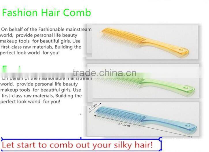 Wholesale Plastic Factory Direct Sell Fashion Hair Comb 21.2*4.2cm