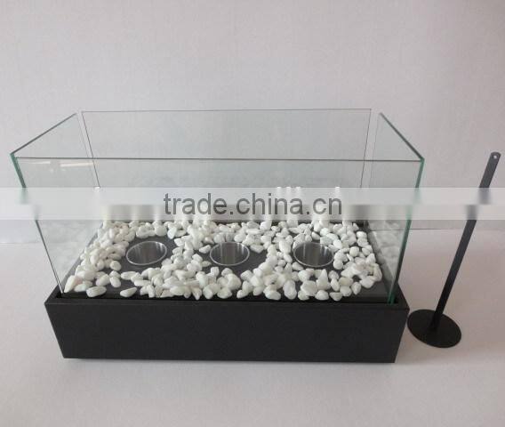 rectangular bio ethanol fireplace insert burner