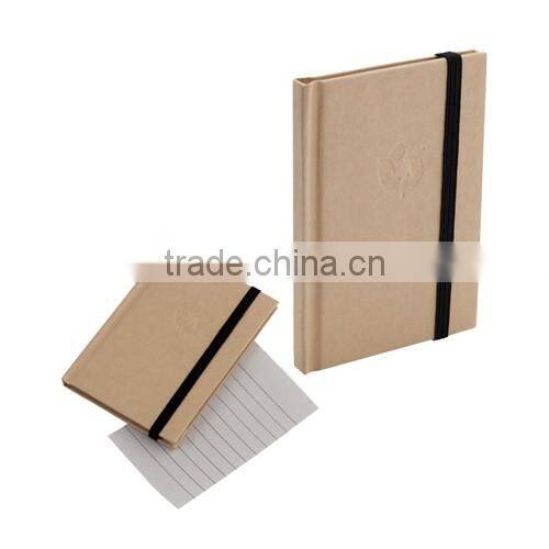 notebook with hardcover and elastic band,ecofriendly notebook