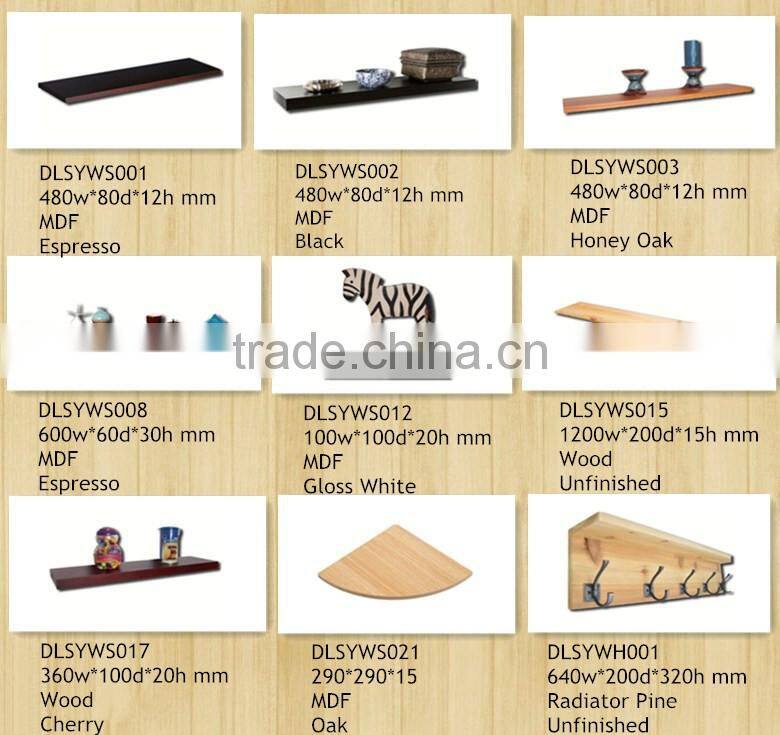 Carbonized wooden shelf