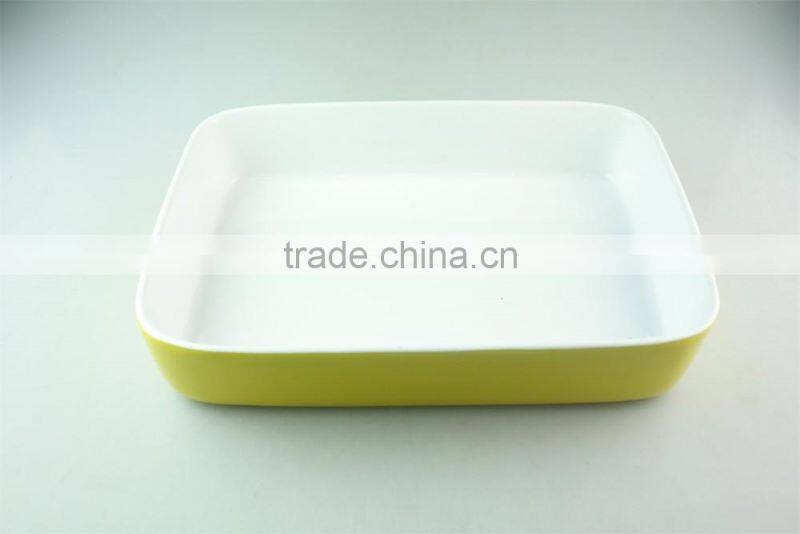 2016 new design hot sale manufacture ceramic bakeware, wholesale bake plate in stock