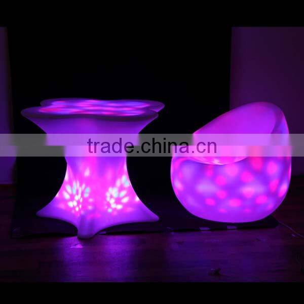 popular Plastic Material plastic led chairs with arms
