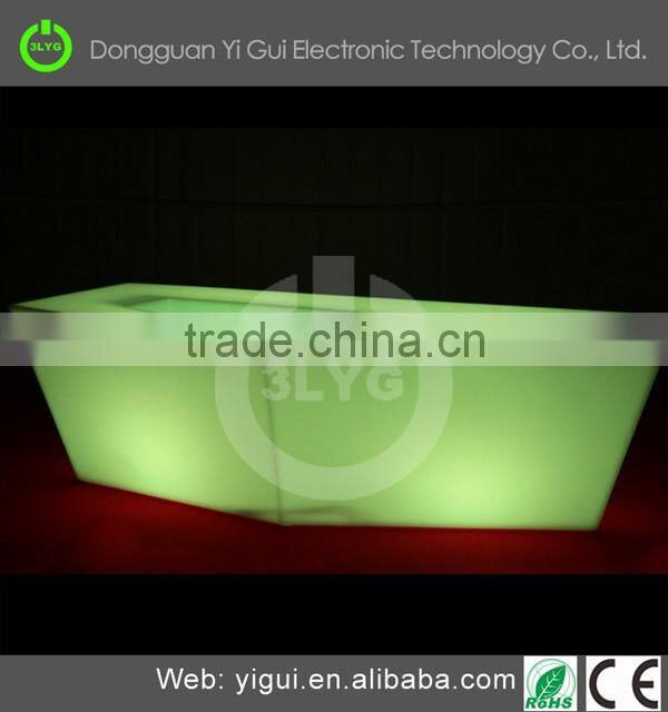 LED Outdoor solar round bar table for wedding, party