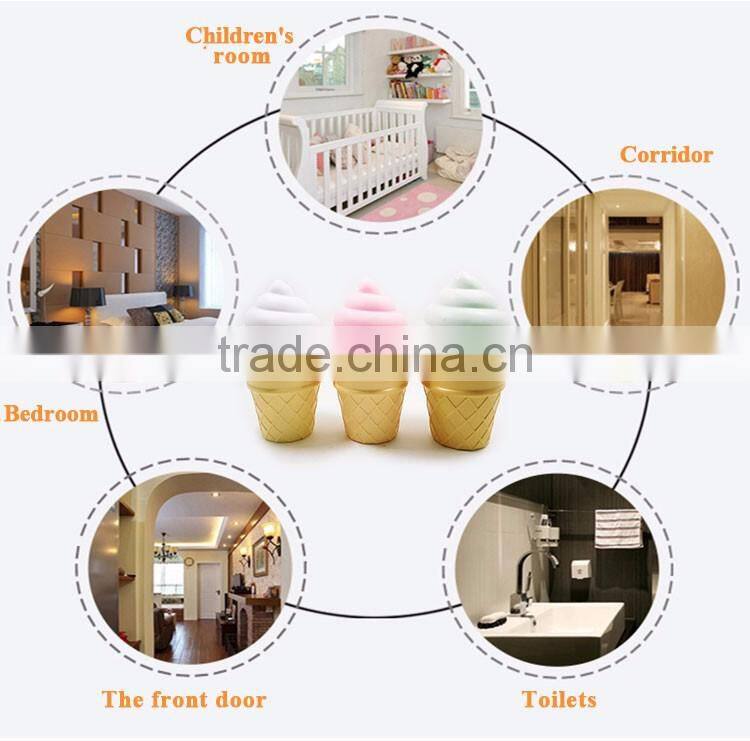 Portable Cute Colorful Ice cream Night Lights for baby Night