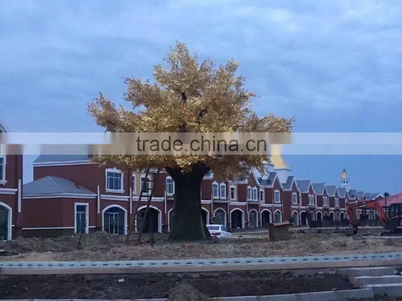 Outdoor landscape decorative large artificial wish gold ficus tree