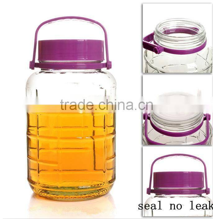 air tight glass wine container /glass apothecary jar
