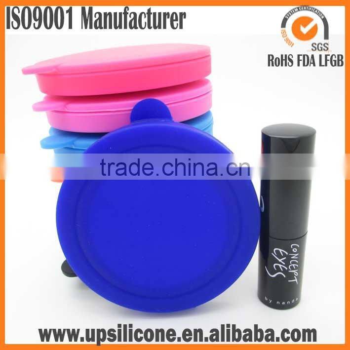 Folding travel mirror,silicone purse size travel cosmetic makeup pocket mirror