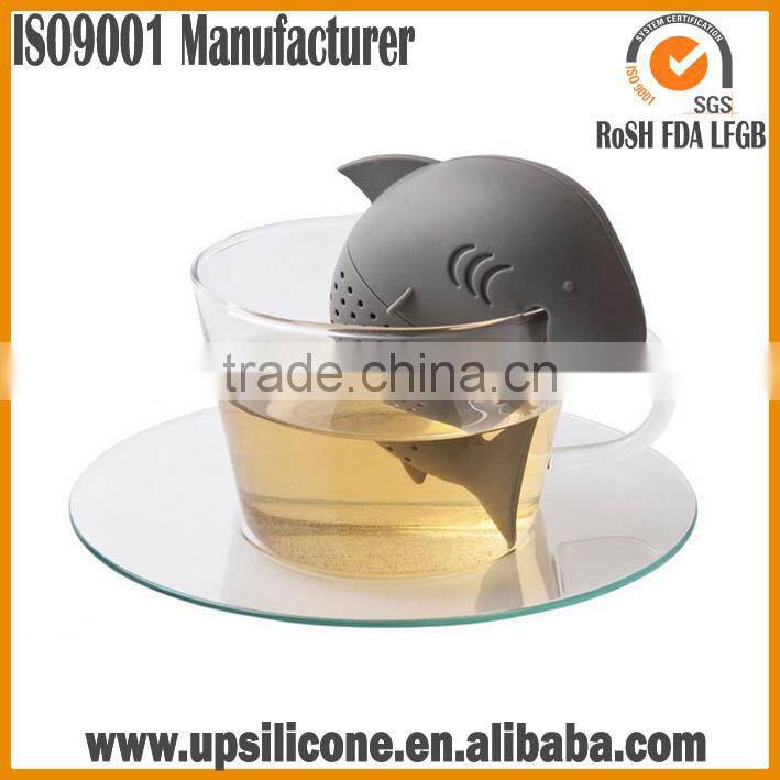 food grade BPA free cute dog/pet/ animal silicone tea infuser , pug shape tea infuser