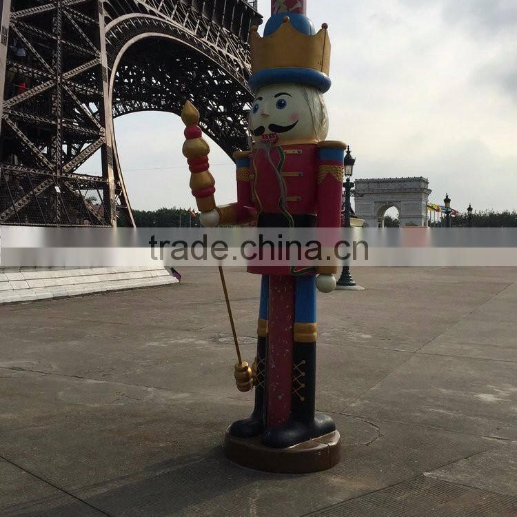 Outdoor fiberglass soldier decoartion