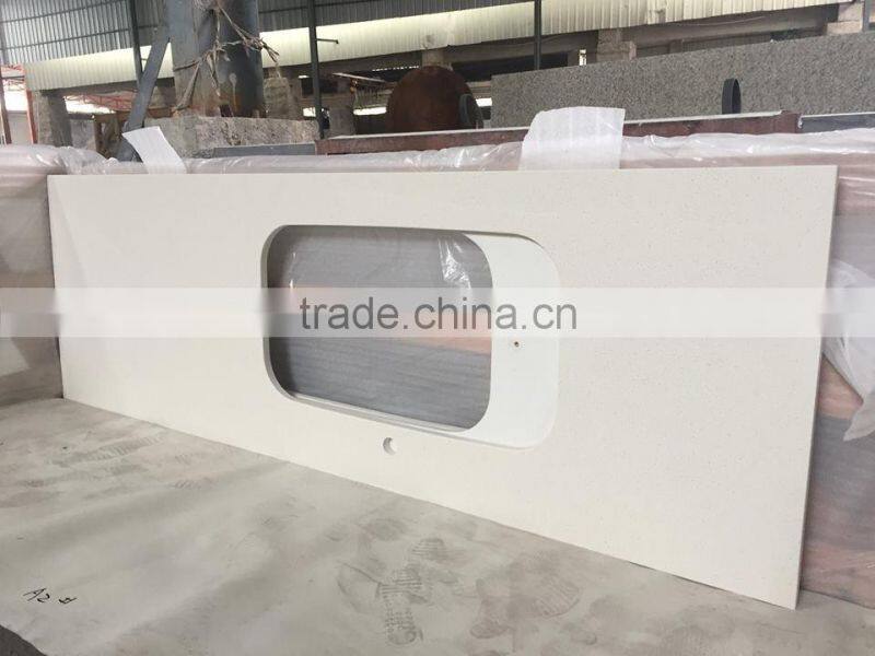 SMT Artificial Pure White Quartz Kitchen Countertop Price