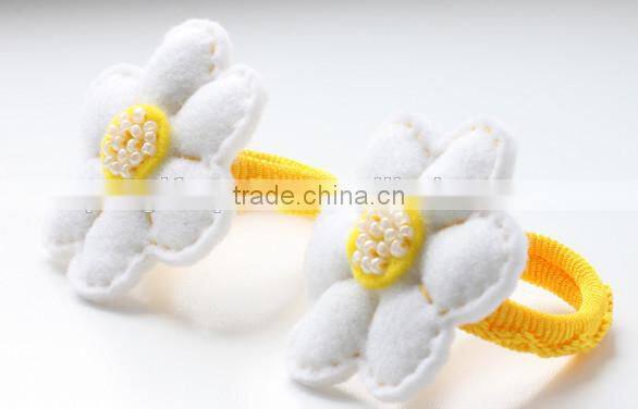 hot sale high quality promotional new product useful item handmade eco friendly felt hair elastic band for girl decoration