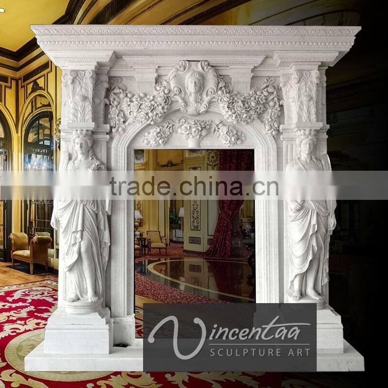 Hot sale modern home decor stone carvings and sculpture marble interior door surrounds