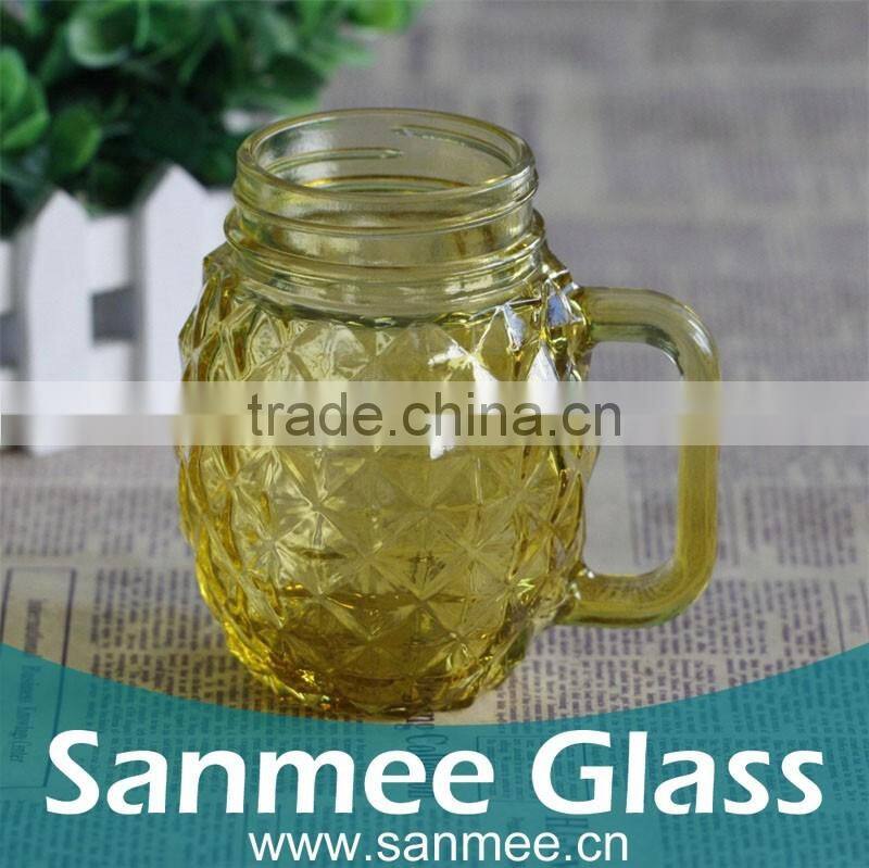 Imported Russian Vodka Colored Water Jug with Side Handle