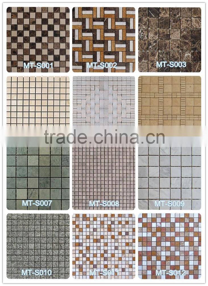 Dark Emperador Marble mosaic tile