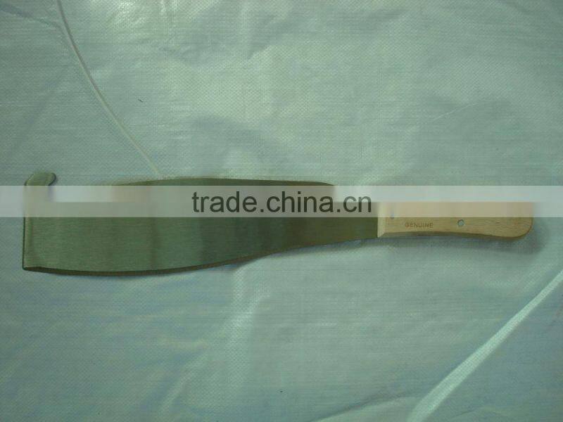 matchet with wood handle