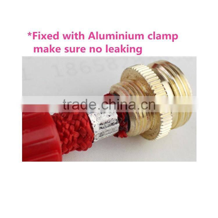 Black color Aluminium connection expandable fabric garden hose