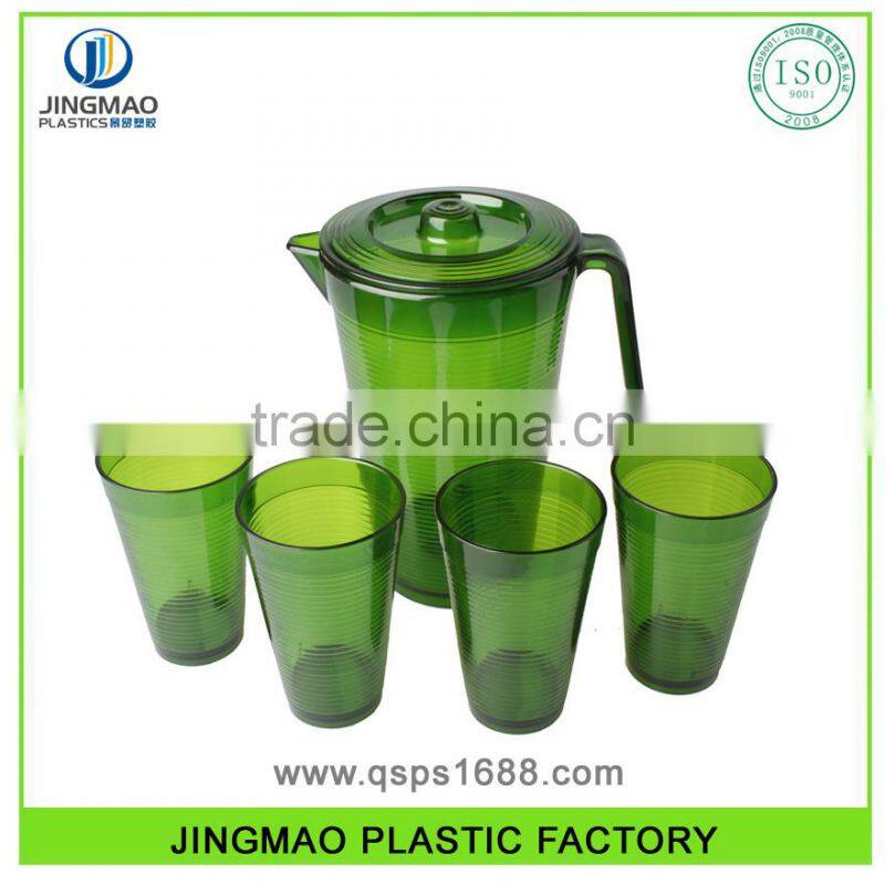 High Quality Fashion Normal Size Plastic Glass Pitcher With 4 Cups