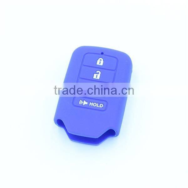 Many colors in stock silicone car key cover for honda 4 buttons