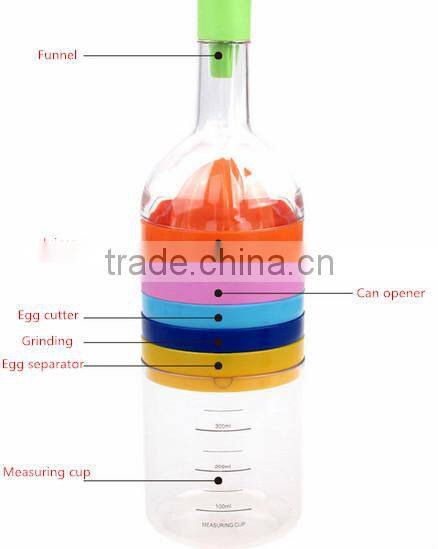 Creative Bottle Shape 8 in 1 Multifunction Kitchen Tools Set