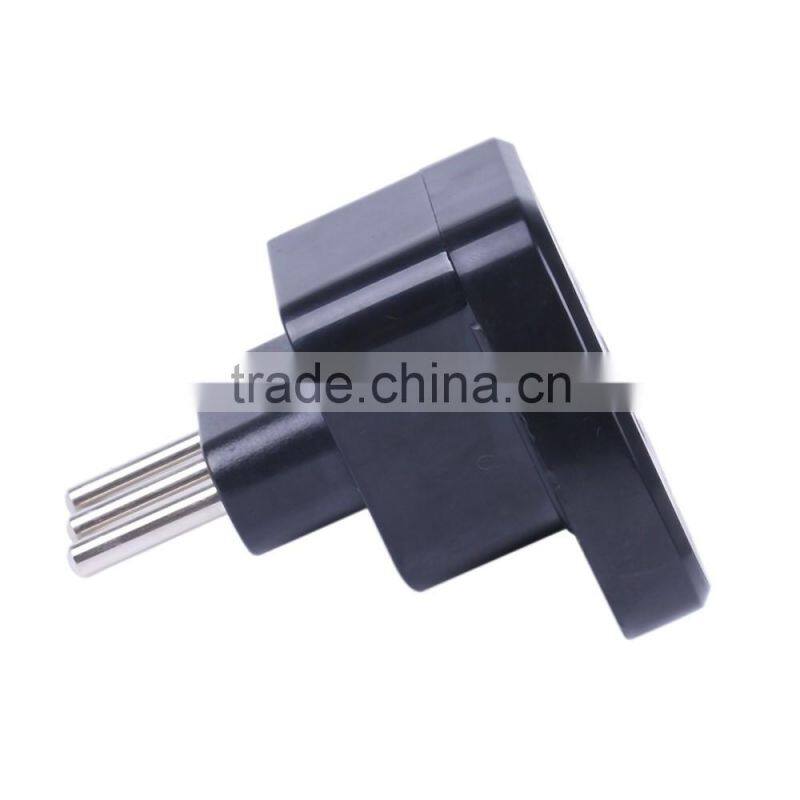 China 2016 new products 10/16A black plug converter travel adapter for italy
