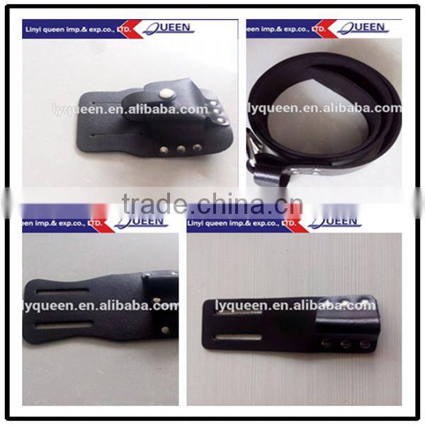 Construction tool belt with four tool pouches set