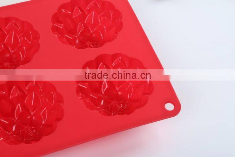 Flower muffin mold, food grade silicone bakeware cake pan,cupcake mold,pastry tools