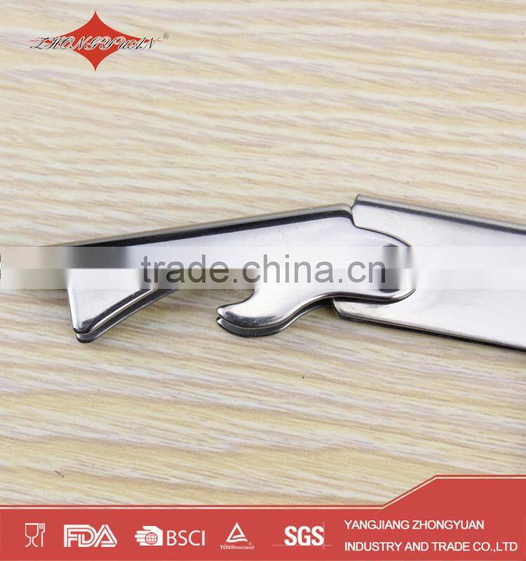 ZY-K1043 fancy stainless steel bottle opener wine corkscrew for wholesale