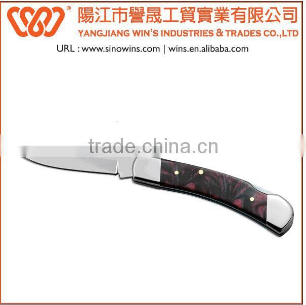 Pocket knife with wood Handle