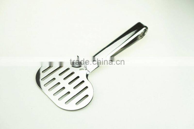 39002 9.5 Inch Slotted Stainless StFeel Kitchen Tongs BBQ Grill Food salad Tongs