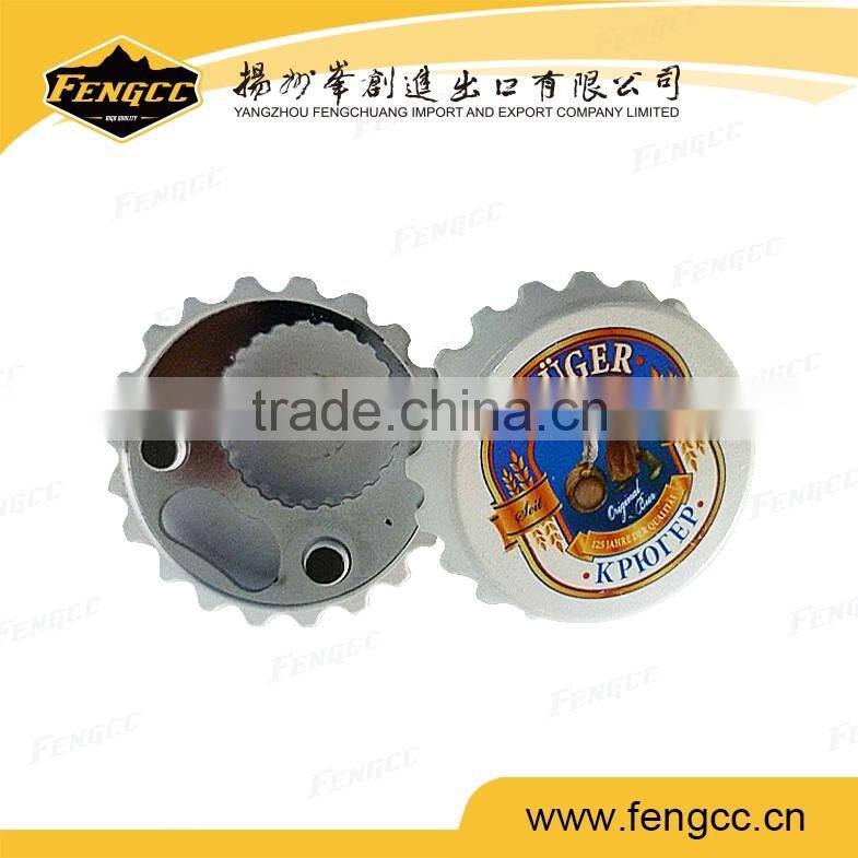 High Quality Promotion Round Magnet Beer Bottle Opener
