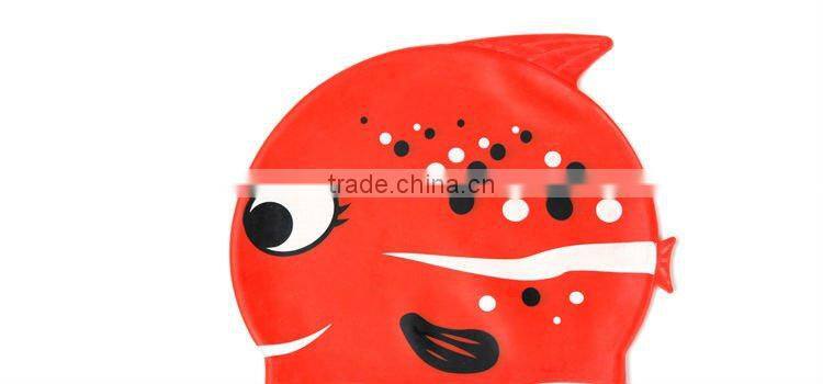 Children cartoon swimming cap ear-protection swim caps
