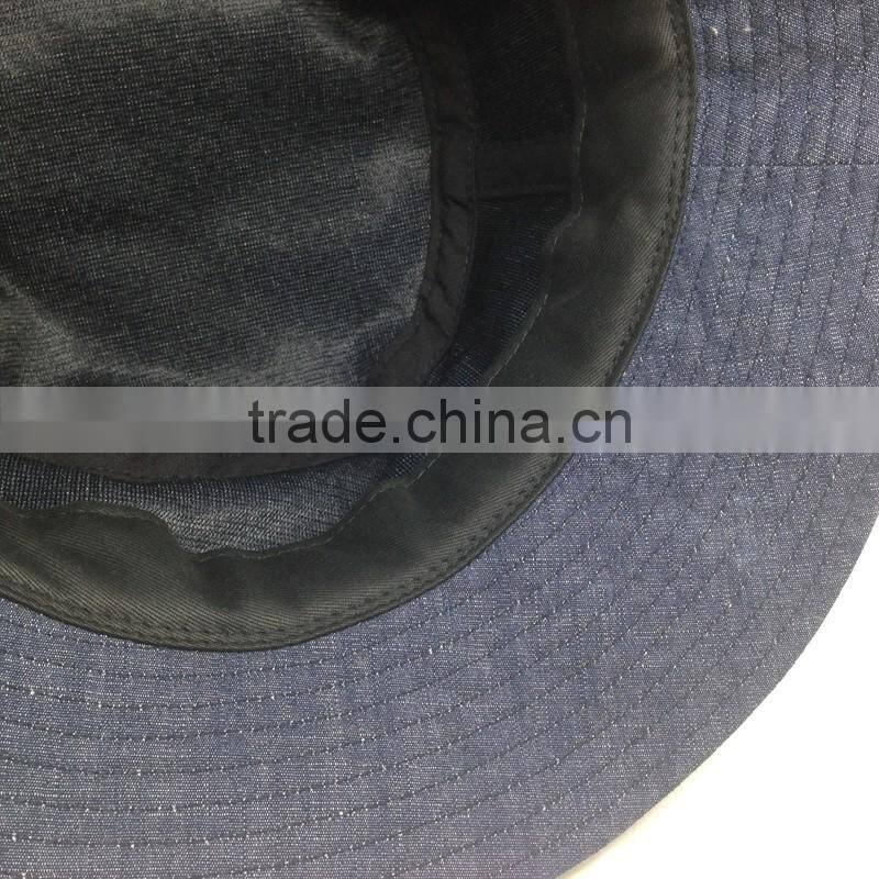 Custom Printed Double Sided Fisherman Hat And Denim Reversable Bucket Hat