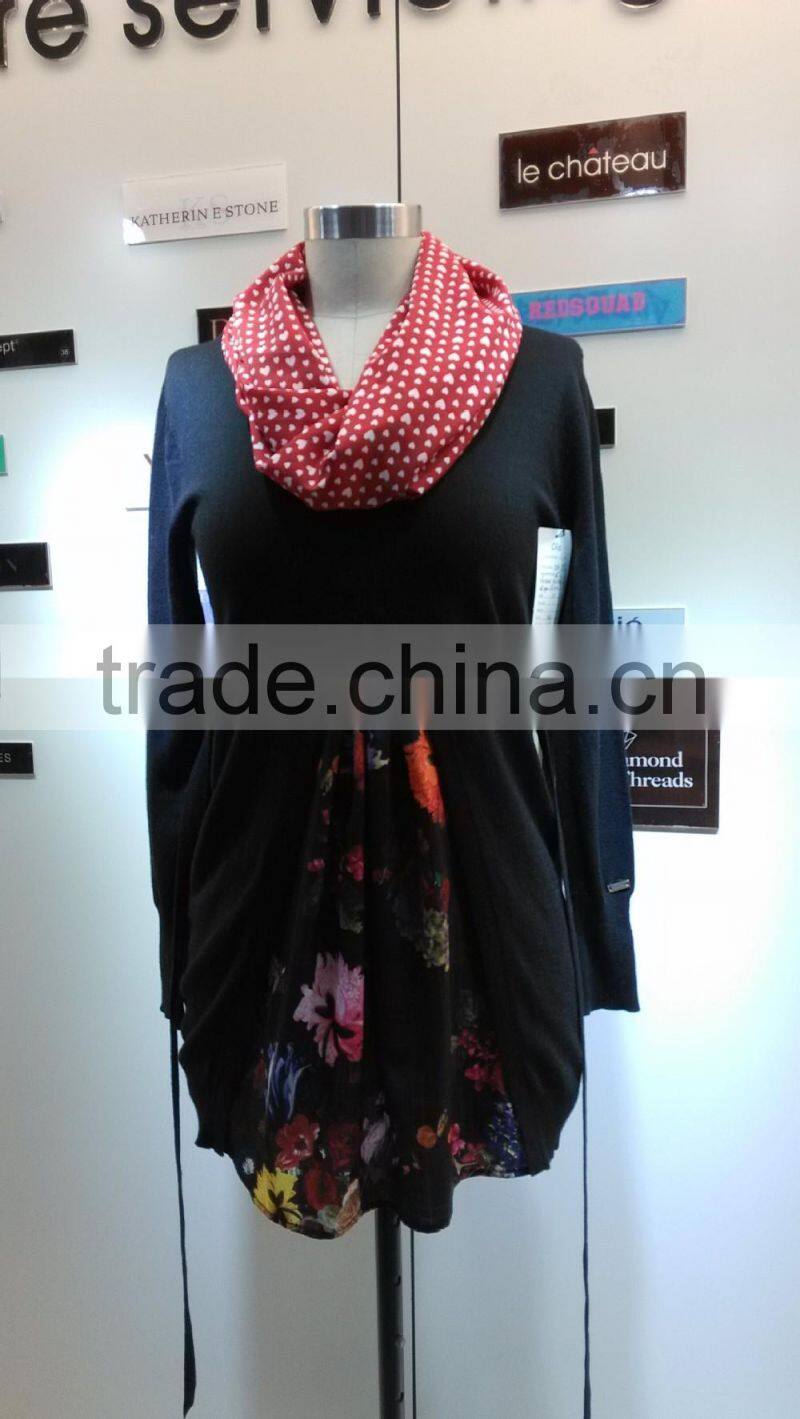 2014 fashion women sweater with collar