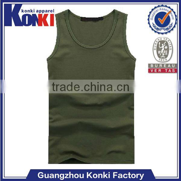 wholesale 92% nylon 8% spandex unisex fitness tank top