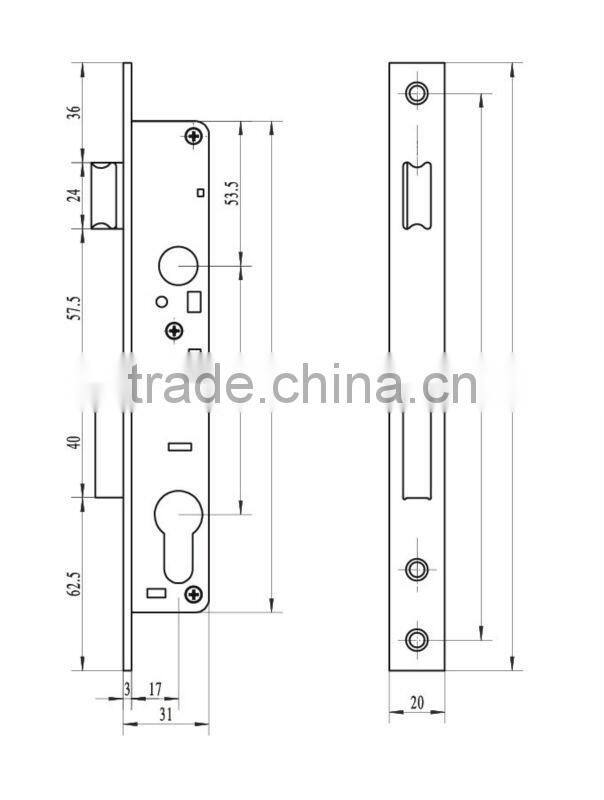 low price alu.mortice lock